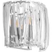 LINDBY Wandleuchte Sofia, transparent, Acryl, 23cm