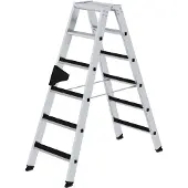MUNK Günzburger Steigtechnik MUNK Stehleiter beidseitig begehbar mit clip-step 2x6 Stufen