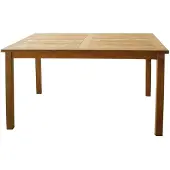Linder Exclusiv GmbH Premium Teak Tisch rechteckig Gartentisch Gartenmöbel Teakmöbel Holz 120 cm