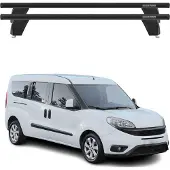 Menabo Dachträger Grundträger für Fiat Doblo II 2010-2023 Querträger Schwarz