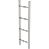 MUNK Günzburger Steigtechnik MUNK Schachtleiter aus Edelstahl 300mm breit 4 Sprossen 1,12m lang