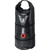 Qbag Gepäckrolle Wasserdicht Schwarz 50L Stauraum für Motorrad