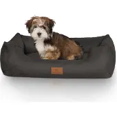 Knuffelwuff Velvet Dreamline Hundebett M-L 85 x 63cm schwarz