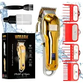 Calissimo Golderner Barttrimmer Haartrimmer elektrische Haarschneidemaschine Wmark LCD aus Metall