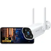 GNCC GT1Pro Outdoor-Überwachungskamera – 2K-IP-Kameras – WLAN und App – Nachtsicht – Zwei-Wege-Audio – Weiß