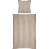 Erwin Müller Bettwäsche Fürth" taupe 1x 155x220 cm + 1x 80x80 cm"