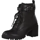 Tamaris Damen Elegante Stiefelette Schnürrstiefelette 1-25208-25 Schwarz