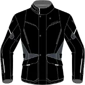 Dainese Tempest 3 D-Dry Schwarz Ebony Jacke Größe 44