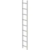 MUNK Günzburger Steigtechnik MUNK Schachtleiter aus Edelstahl 300mm breit 9 Sprossen 2,52m lang