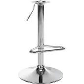 CLP Ersatzgestell für Barhocker 10 x 10 cm Lochabstand höhenverstellbar Fußablage - chrom