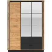 ML Meble Kleiderschrank URSO 02 dreitüriger Spiegelschrank Drehtürenschrank 210x150