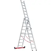 Euroline Premium 30778 Mehrzweckleiter 3-teilig 3x9 Sprossen