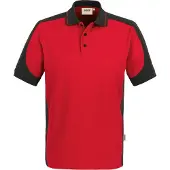 Hakro Polo-Shirt Contrast Performance, rot, Uni-Größe: L