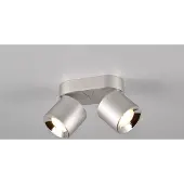 Meine Wunschleuchte LED Deckenstrahler GUAYANA Silber matt 2 flammig