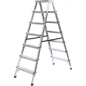 Proregal Haushaltsleiter beidseitig begehbar 2x7 Stufen