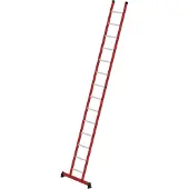 MUNK Günzburger Steigtechnik MUNK Kunststoff-Anlegeleiter GFK/Alu mit nivello-Traverse 14 Sprossen