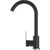 Granitan | PRESTIGE - Küchenarmatur - 360° schwenkbar - Granit-Optik - schwarz gesprenkelt - Keramikkopf