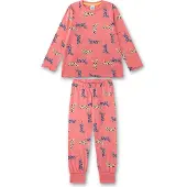 Sanetta Mädchen-Schlafanzug lang pink Leopard 104