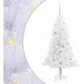 Syfax Künstlicher Weihnachtsbaum Weiß 150 cm PVC und Stahl