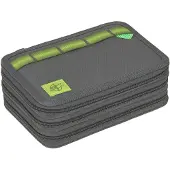 Lassig School Triple Pencil Case Unique anthracite