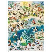 Korsch Verlag Adventskalender 'Vier Jahreszeiten' 29 x 39 cm