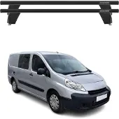 Menabo Dachträger Querträger für Peugeot Expert 2007-2016 ABE Aluminium Schwarz