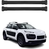 Omac Dachträger Gepäckträger für Citroen C4 Cactus 2014-2021 Relingträger Alu Schwarz