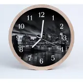 Tulup Holzuhr 30fi cm wanduhr - Stadt Stadt
