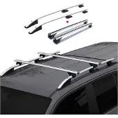 Omac Dachreling + Dachträger für Ford Transit 2014-2025 Kurzer Aluminium Silber 4x