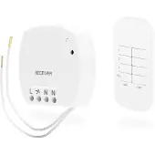 Smartwares SH4-99560 Schalter- und Dimmerset, Kabellos, Weiß, Kunststoff, IP21, 433.92 MHz, Eingebaut