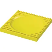 Placematix Kinder Teller Kinderbausteine Kindergeschirr Flach Gelb PM104001A