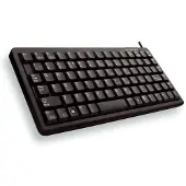 Cherry G84-4100, Mini, Kabelgebunden, USB, QWERTY, Schwarz