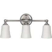 FEISS Elstead Huguenot Lake LED Wandleuchte G9 3-fach Poliertes Chrom IP44