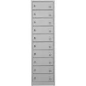Proregal Notebookschrank Bear |10 Fächer| HxBxT 180x50x50 cm | Weiß