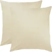 Bettwaren-Shop Single Jersey Kissenbezug Ulm 2er Pack 80x80 cm vanille