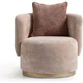 AEA Sessel Relaxsessel Moderne Beige Polster Stoff Sitzer Einsitzer Design