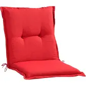 GO-DE Textilgesellschaft Gartenstuhlauflage - Rot - Niederlehner - unifarben