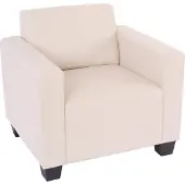 Mendler Modular Sessel Loungesessel Moncalieri, Kunstleder creme
