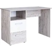 Arthur berndt Schreibtisch Bente (B/H/T): 115/77/60 cm Weiß / Eiche Sand zwei Schubladen