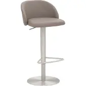 Mayer Barstuhl Sitzmöbel 1216 48 x 49 x 77 cm Stahl chrom matt/taupe 1216_04_81024