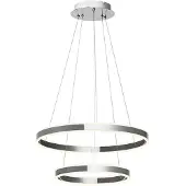 LUCANDE LED-Pendellampe Lyani, 60 cm, 2-flg., chrom, dimmbar