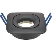Sigor Einbaustrahler Eckig 82mm schwarz Downlight schwenkbar