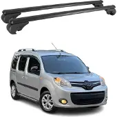 Omac Dachträger für Renault Kangoo 2008-2021 Gepäckträger Grundträger Alu Schwarz 2x