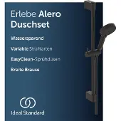 Ideal standard Alero RENO Brausekombination mit Stange, wassersparend – Schwarz