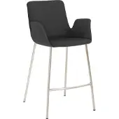 Mayer Barstuhl Sitzmöbel 1222 53 x 49 x 95 cm Edelstahl/graphit 1222_V4_30480