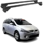 Omtec Dachträger für Mitsubishi Grandis 2003-2011 Gepäckträger Grundträger Alu Schwarz