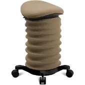 Topstar Sitness 4D mit Rollen braun/schwarz ergonomischer Sitzhocker, Aktivhocker gegen Rückenschmerzen