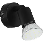 Eglo BUZZ-LED, GU10, LED, 250 lm, 220-240 V, Schwarz