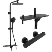REA Duschgarnitur Mike Termostat Black