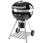 Napoleon Holzkohlegrill – Kettle PRO 57 cm – emaillierter Gusseisen-Grillrost – Wärmeverteilungssystem – Thermometer